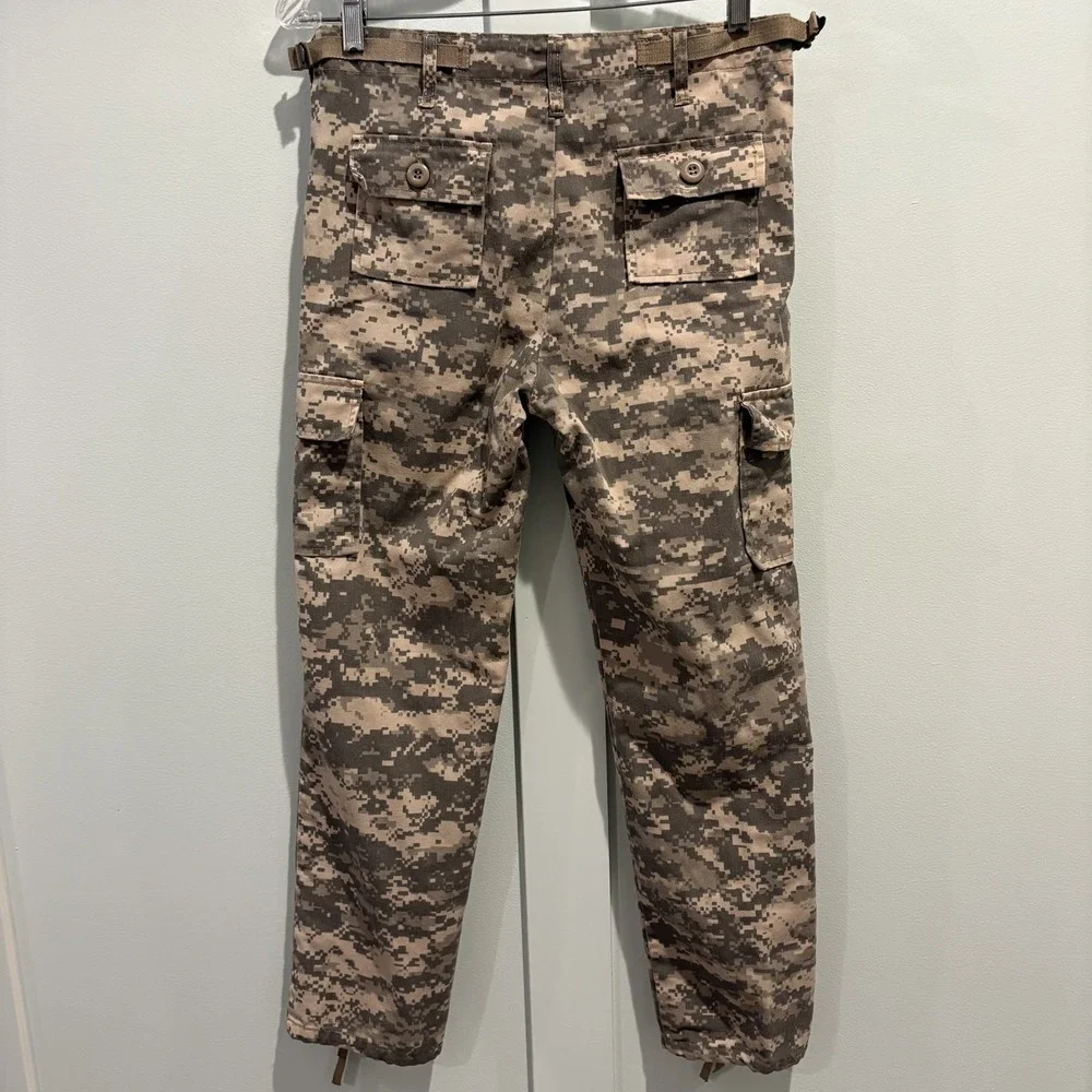 ACU Digital Camo‎ BDU Pants Mens Medium Regular Military Tactical Cargo Ripstop